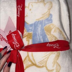 Winnie the Pooh christmas faux throw 90”x90”